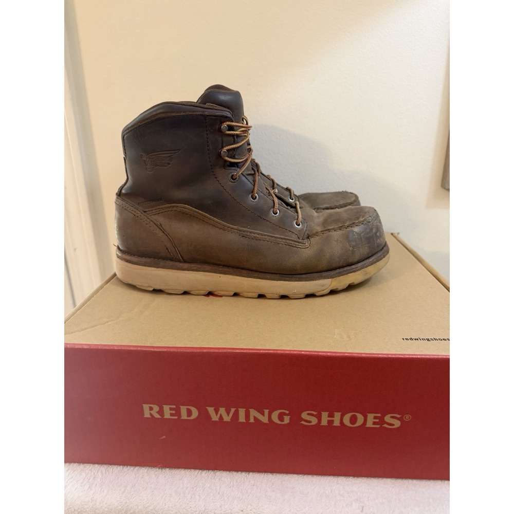 Red Wing Traction Tred Lite 2440 Men's Work Boots Size 10.5 D Non Metallic Toe